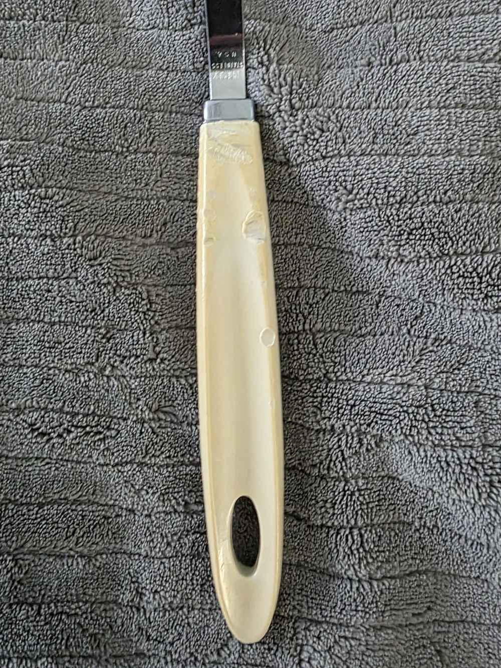 Vintage Androck Tulip Spatula Slotted Metal Turner Mid Century Kitchen USA MCM
